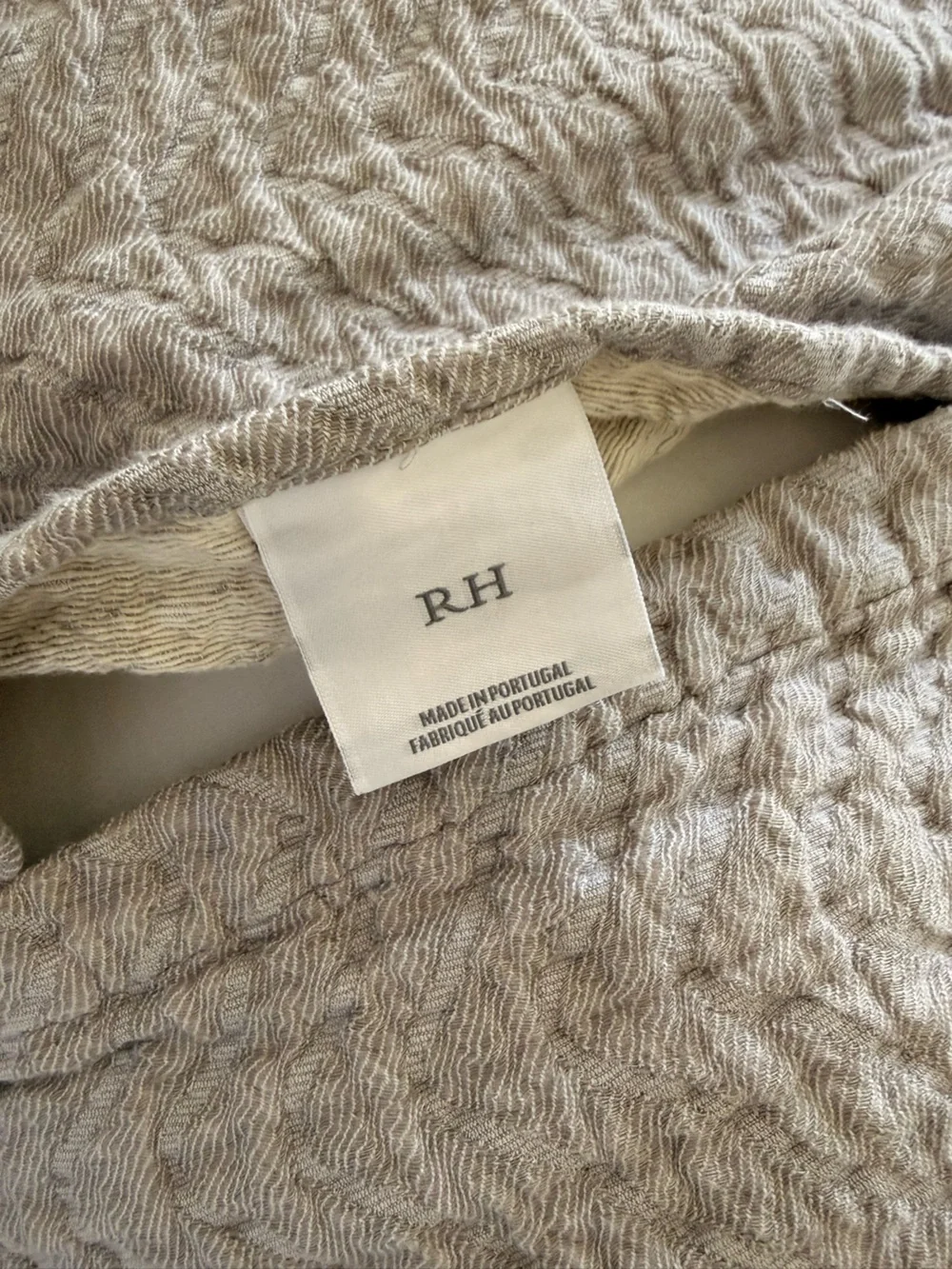 Two Restoration Hardware King Shams